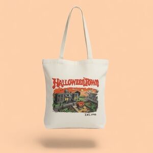 Halloween Town Graphic Tote Bag